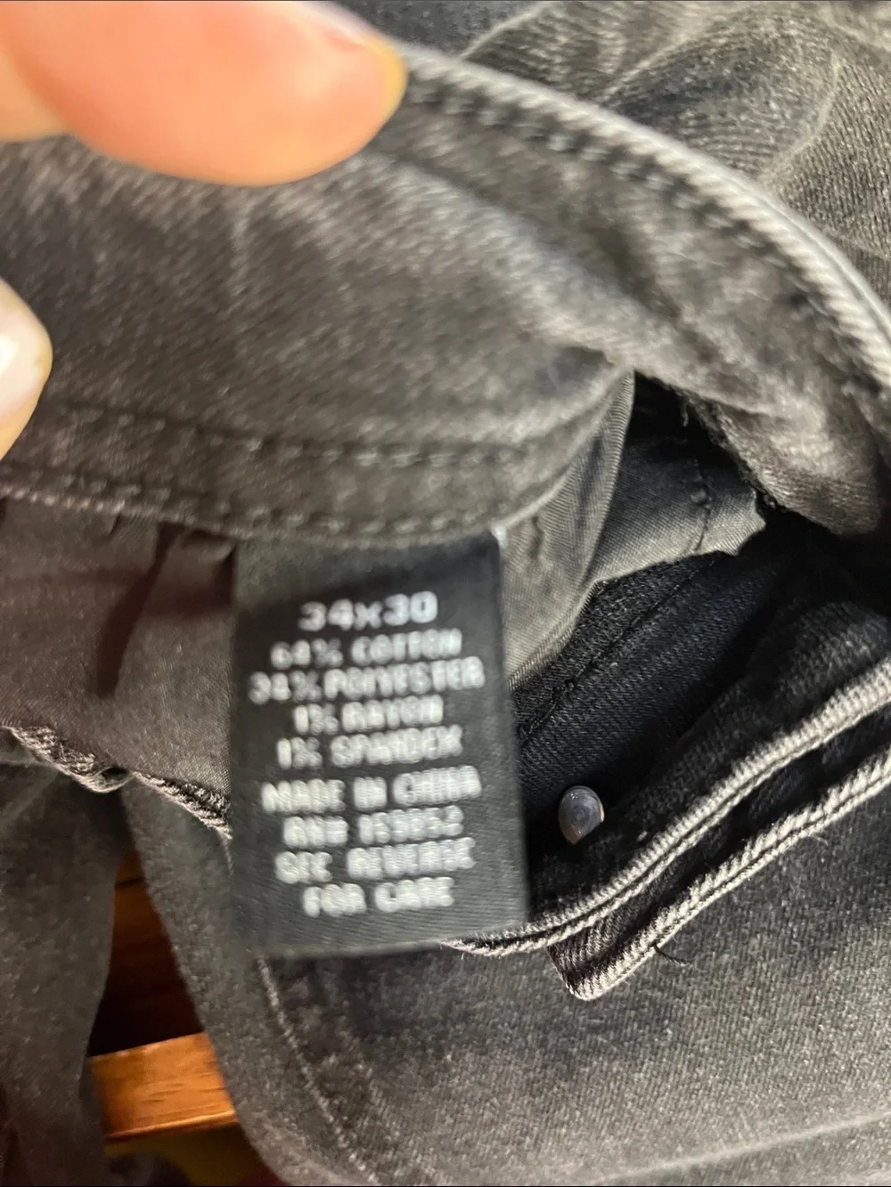 Smoke & Ash Black Jeans 34
